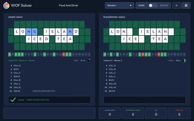 Wheel of Fortune Solver screenshot